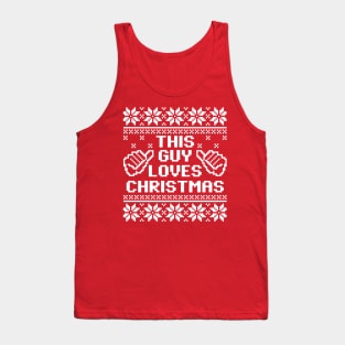 This Guy Loves Christmas Sweater Tank Top